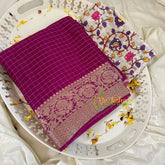 Maroon Georgette Saree -VS1858